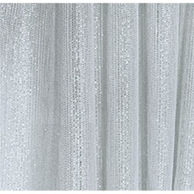 Метраж,
                                                                                        арт.  349330/1/250, СЕТОЧКА с серебристой люрексовой нитью, белоснежный цвет.