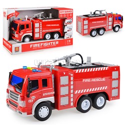Машина "Пожарная машина" брызгает водой, 1:16 (свет, звук) в коробке