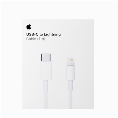 Кабель Type-C - Apple lightning ORG MQGJ2ZE/A  100см 3A (B) (white)