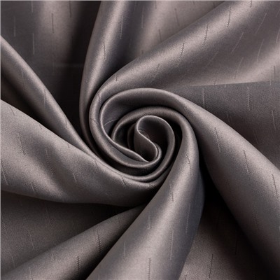 Штора портьерная Этель «Штрихи» цвет серый, на шторной ленте, 130х300 см