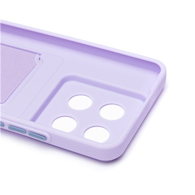 Чехол-накладка - SC337 с картхолдером для "Xiaomi 14 Pro" (light violet) (228831)