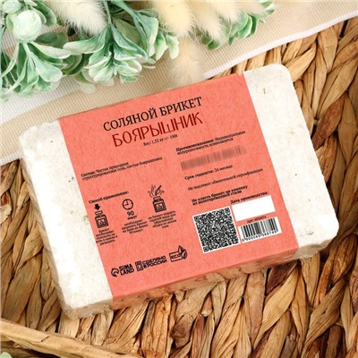 Соляной брикет "Боярышник" с алтайскими травами, 1,35 кг "Добропаровъ"