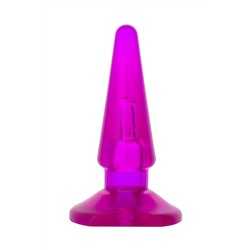 Фиолетовая анальная пробка BUTT PLUG - 9,5 см.