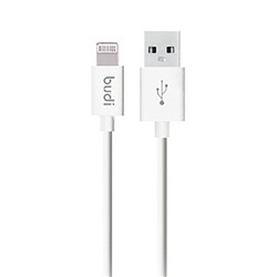 Кабель USB - Apple lightning budi M8J02304 (повр.уп)  120см 1,5A  (white)