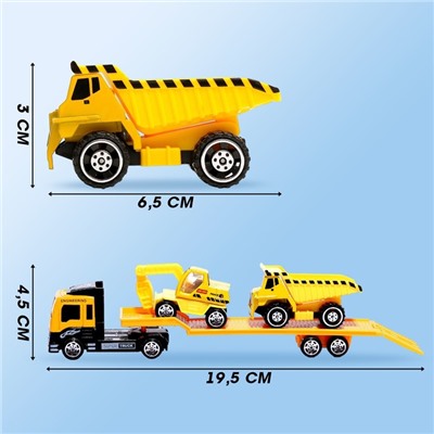 Машина металлическая «Строительный автовоз», масштаб 1:64, МИКС