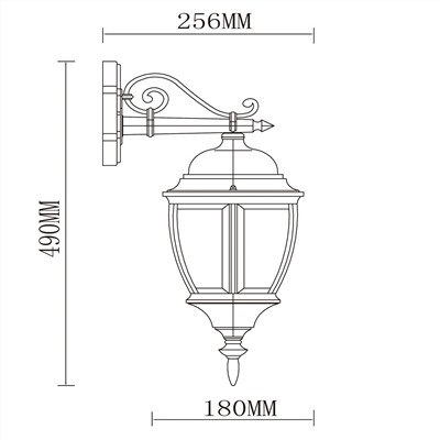 804020201 Фабур 1*95W E27 220 V IP44 светильник De Markt