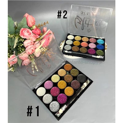 Набор теней-глиттеров для век Sabbi Extra Shimmer Gel Glitter Eyeshadow 2х15 colors