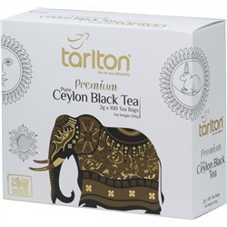 TARLTON. Golden Ceylon. Black Tea 200 гр. карт.пачка, 100 пак.