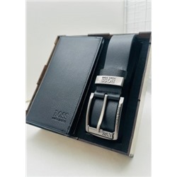 Подарочный набор для мужчины ремень, кошелек + коробка #21134367