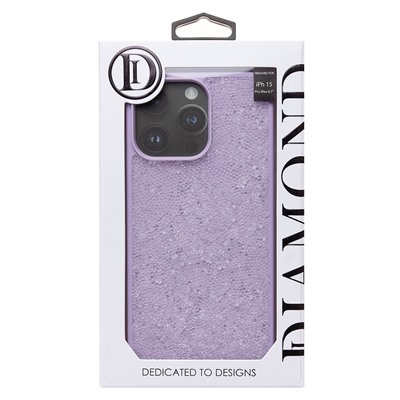 Чехол-накладка - PC071 POSH SHINE для "Apple iPhone 15 Pro Max" россыпь кристаллов (ice violet) (231614)