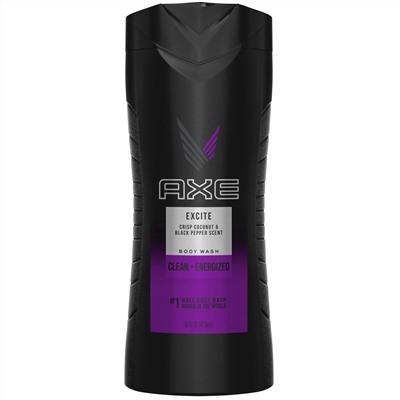 Axe, Гель для душа Excite, «Свежий кокос и черный перец», 473 мл