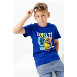 футболка детская с принтом 7444 (Синий)
