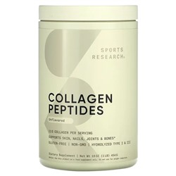 Sports Research, пептиды коллагена, без вкусовых добавок, 454 г (16 унций)