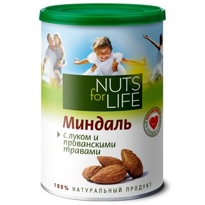 Миндаль с прованскими травами Nuts for life, 115 г