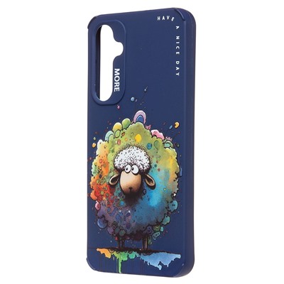 Чехол-накладка - SC335 для "Samsung Galaxy S23 FE"  (овечка) (dark blue) (227152)