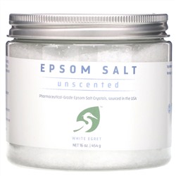 White Egret Personal Care, Английская соль, без запаха, 454 г