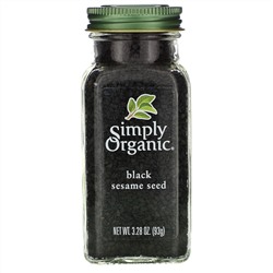 Simply Organic, Органическое, черное семя кунжута, 3,28 унции (93 г)
