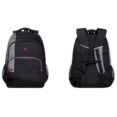 Рюкзак молодежный RU-330-1/1 черный - серый 32х45х23 см GRIZZLY
