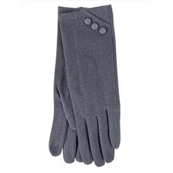 Элегантные демисезонные перчатки из велюра, цвет светло серый
