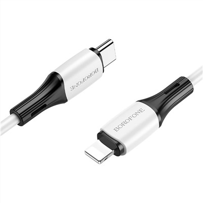 Кабель Type-C - Apple lightning Borofone BX79 PD 20W 100см 3A  (white)