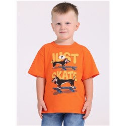 футболка 1ПДФК4331001; оранжевый9 / Такса на скейте