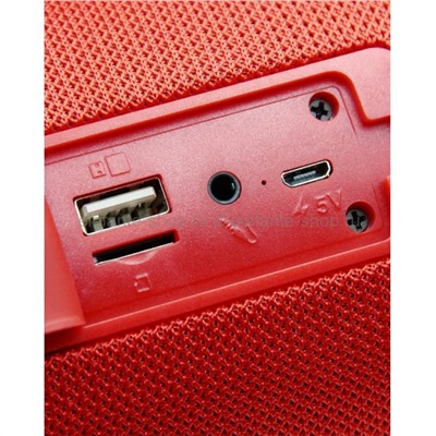 Портативная беспроводная Bluetooth колонка TG 509 Red (15)