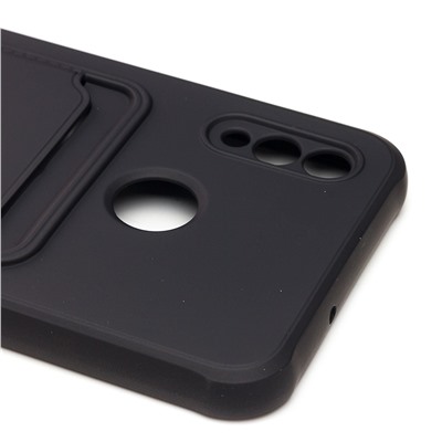 Чехол-накладка - SC304 с картхолдером для "Huawei Honor 10 Lite/P Smart 2019" (black) (208682)