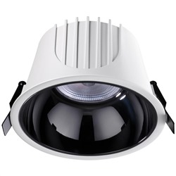 358703 SPOT NT21 207 белый/черный Светильник встраиваемый светодиодный IP20 LED 4000К 40W 100-265V KNOF