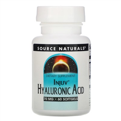 Source Naturals, Injuv Hyaluronic Acid, 70 mg, 60 Softgels