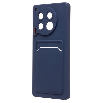 Чехол-накладка - SC337 с картхолдером для "Tecno Camon 30 4G" (dark blue) (231078)