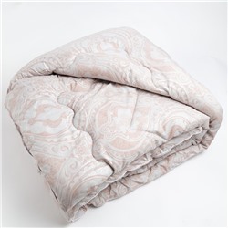Одеяло зимнее 220х205 см, шерсть верблюда, ткань тик, п/э 100%