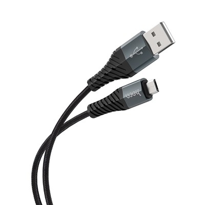 Кабель USB - micro USB Hoco X38 Cool Charging  100см 2,4A  (black)