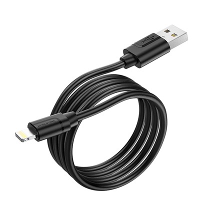 Кабель USB - Apple lightning Borofone BX55  100см 2,4A  (black)