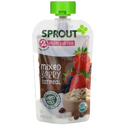 Sprout Organic, Baby Food, 6 Months & Up, Mixed Berry Oatmeal, 3.5 oz (99 g)