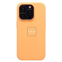 Чехол-накладка ORG Silicone Case SafeMag с анимацией для "Apple iPhone 15 Pro" (orange sorbet)