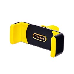 Держатель автомобильный Remax зажим RM-C01 в дефлектор (black/yellow)