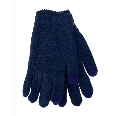 Подростковые перчатки из шерсти, цвет синий