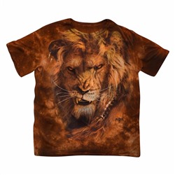 Мужская футболка Лев царь зверей KP 313