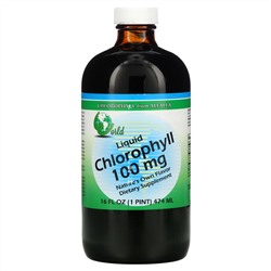 World Organic, жидкий хлорофилл, 100 мг, 474 мл (16 жидк. унций)