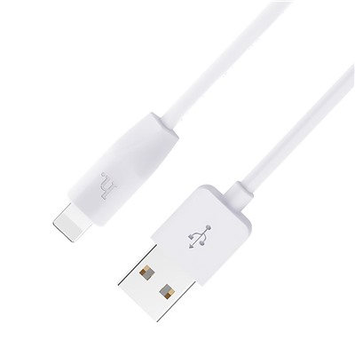 Кабель USB - Apple lightning Hoco X1 Rapid (повр. уп)  300см 2,4A  (white)