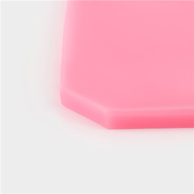 Молд «Снежинки», силикон, 17,5×6,8×0,5 см, цвет розовый