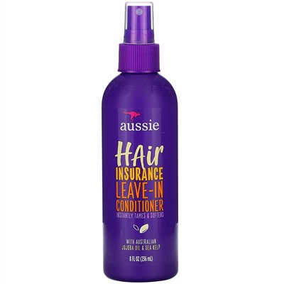 Aussie, Hair Insurance, Leave-In Conditioner,  with Australian Jojoba Oil & Sea Kelp, 8 fl oz (236 ml)