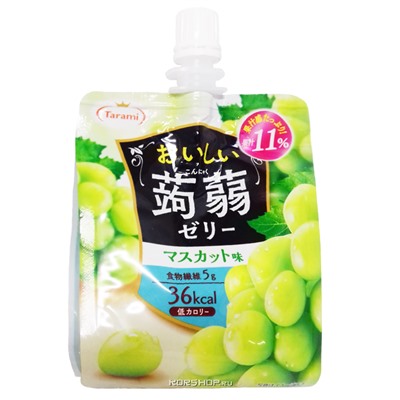 Питьевое желе Конняку со вкусом муската Tarami, Япония, 150 г Акция