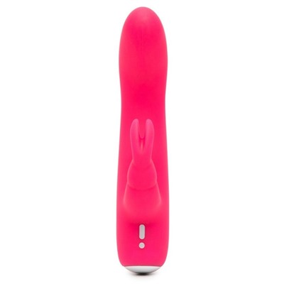 Розовый вибратор-кролик Rechargeable Mini Rabbit Vibrator - 15,2 см.