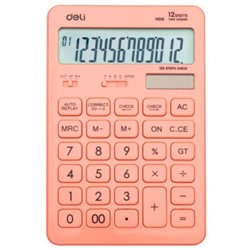 Калькулятор 12 разрядов EM01541 Touch 108х15х175 мм красный (1176699) Deli