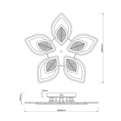 Потолочный светильник Escada 10288/10 LED*130W White