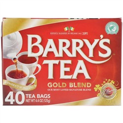 Barry's Tea, Золотая смесь, 40 чайных пакетиков, 125 г (4,4 унции)