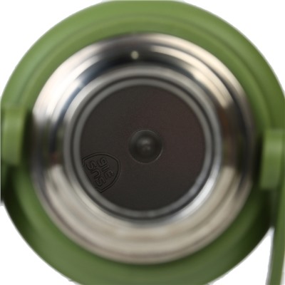 Термос, 1.1 л, Тропа "Мастер К", с кружкой, сохраняет тепло до 12 ч , зеленый