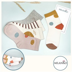 Детские хлопковые носки  (Узор 9) MilanKo D-222