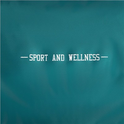 Сумка спорт "Sport and wellness", 40*24*21, отд на молнии, зеленый